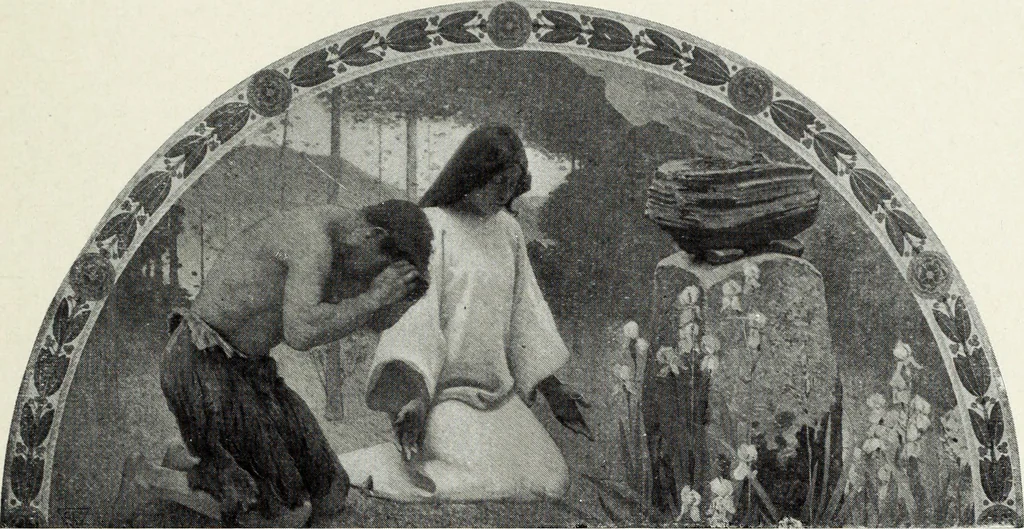 An illustration from American mural painting : a study of the important decorations by distinguished artists in the United States, 1902, leaf 192