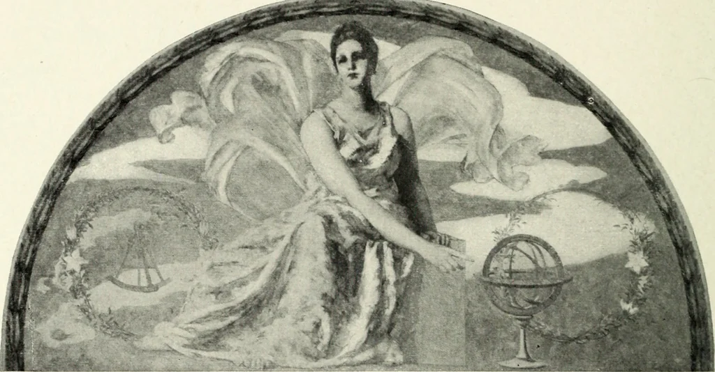 An illustration from American mural painting : a study of the important decorations by distinguished artists in the United States, 1902, leaf 195