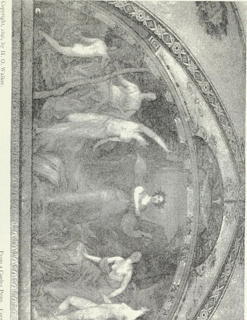 An illustration from American mural painting : a study of the important decorations by distinguished artists in the United States, 1902, leaf 198