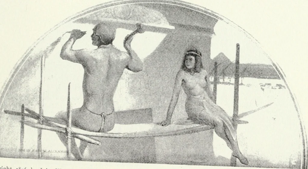 An illustration from American mural painting : a study of the important decorations by distinguished artists in the United States, 1902, leaf 204