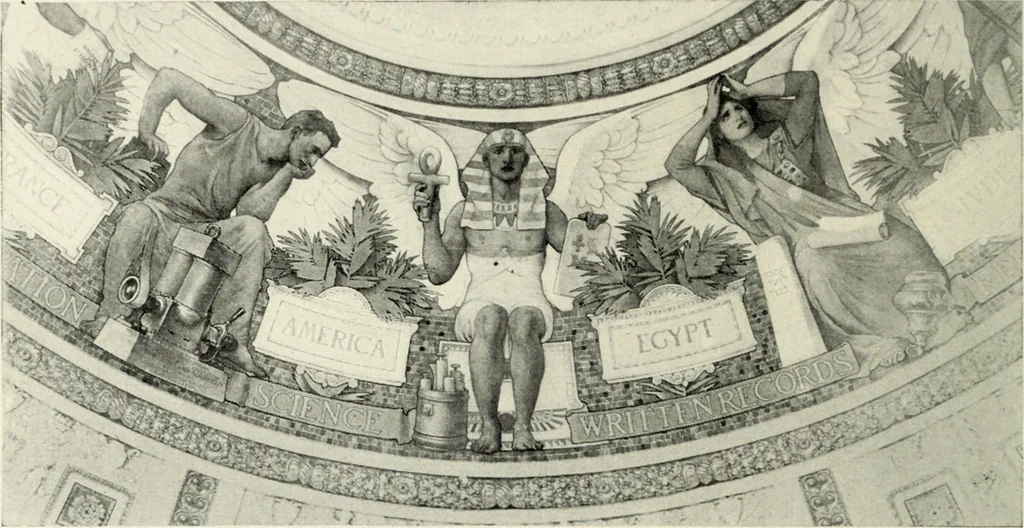 An illustration from American mural painting : a study of the important decorations by distinguished artists in the United States, 1902, leaf 217
