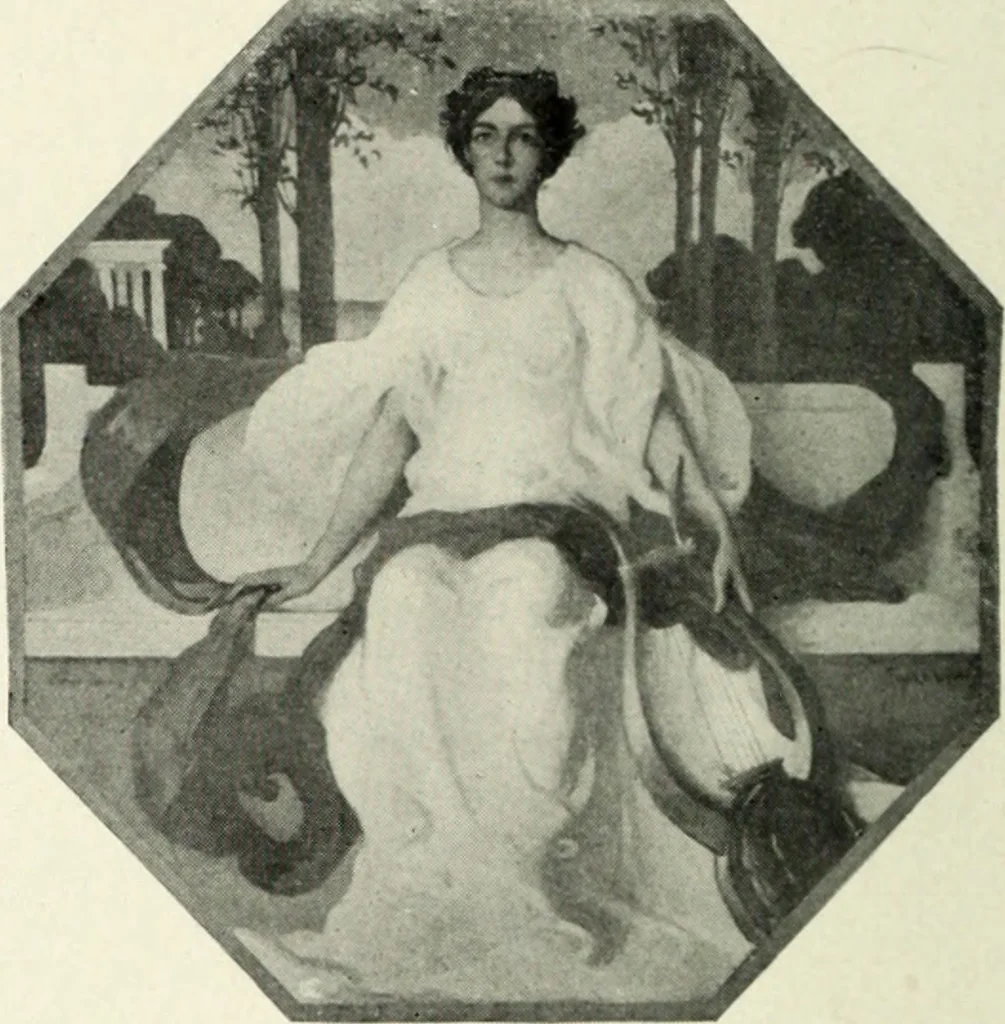 An illustration from American mural painting : a study of the important decorations by distinguished artists in the United States, 1902, leaf 225