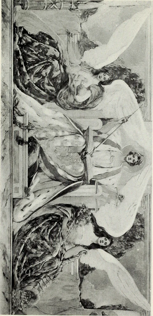 An illustration from American mural painting : a study of the important decorations by distinguished artists in the United States, 1902, leaf 240
