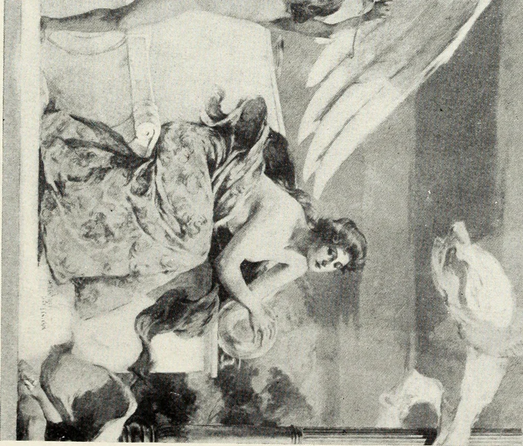 An illustration from American mural painting : a study of the important decorations by distinguished artists in the United States, 1902, leaf 242