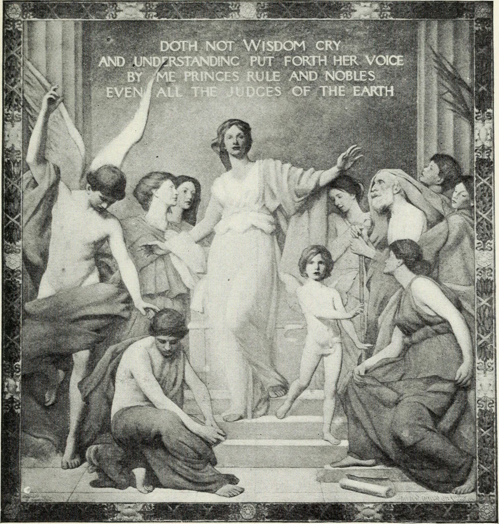 An illustration from American mural painting : a study of the important decorations by distinguished artists in the United States, 1902, leaf 248