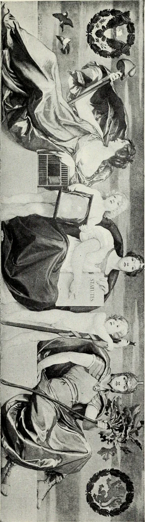 An illustration from American mural painting : a study of the important decorations by distinguished artists in the United States, 1902, leaf 254