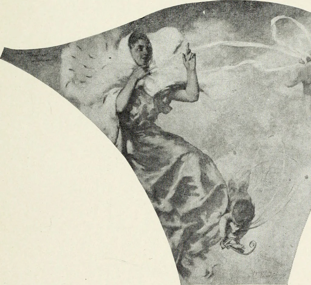 An illustration from American mural painting : a study of the important decorations by distinguished artists in the United States, 1902, leaf 264