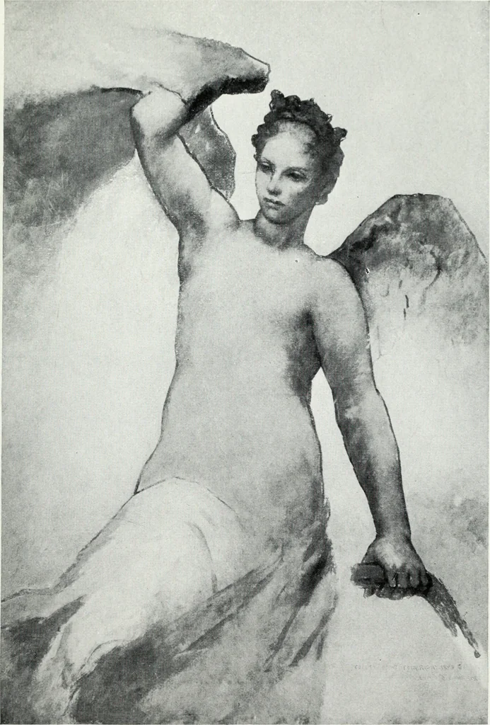 An illustration from American mural painting : a study of the important decorations by distinguished artists in the United States, 1902, leaf 68