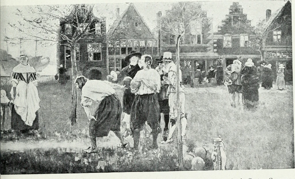 An illustration from American mural painting : a study of the important decorations by distinguished artists in the United States, 1902, leaf 76