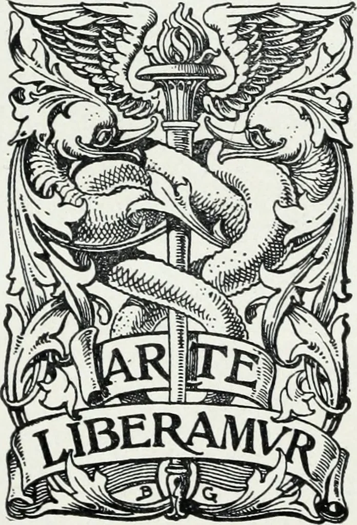 An illustration from American mural painting : a study of the important decorations by distinguished artists in the United States, 1902, leaf 8