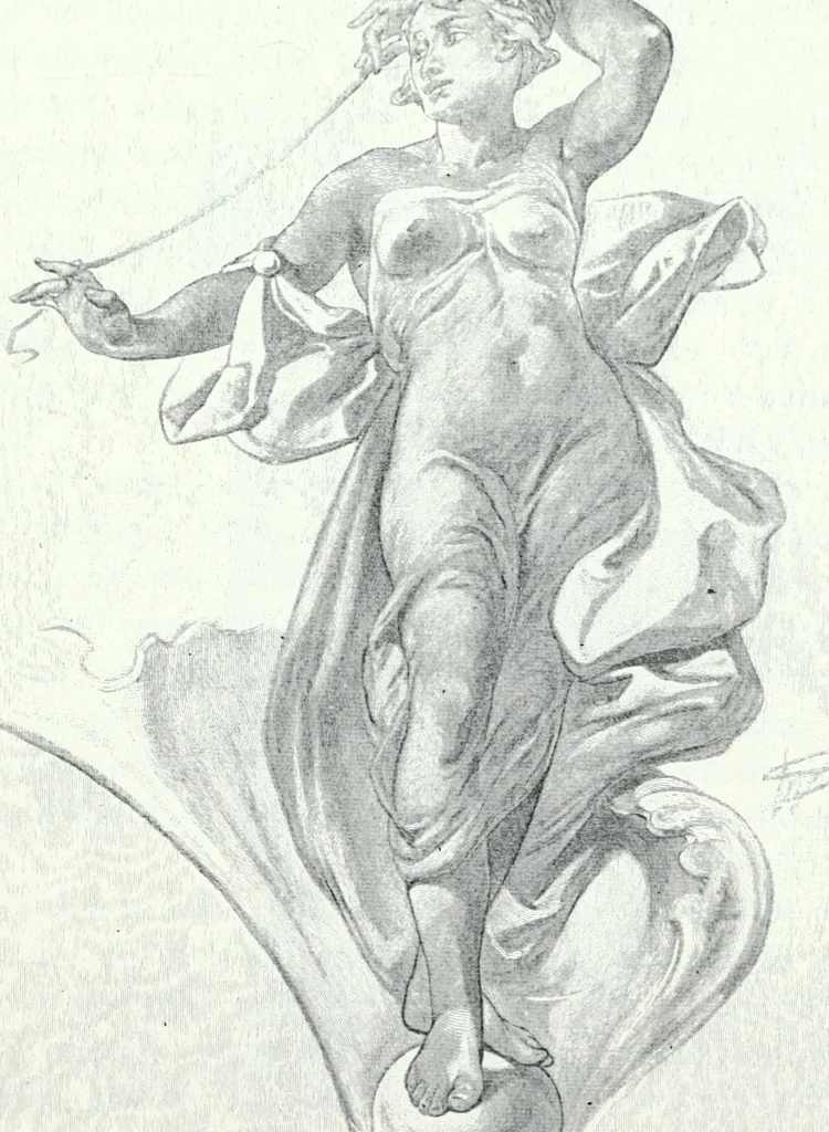 An illustration from American mural painting : a study of the important decorations by distinguished artists in the United States, 1902, leaf 94