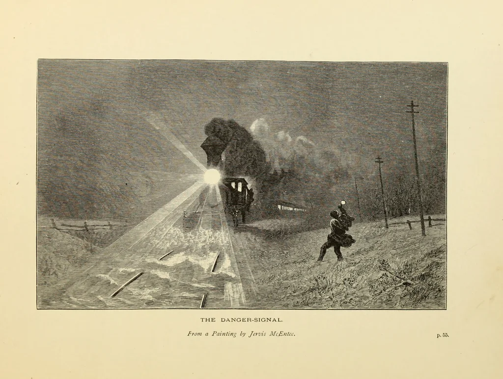 An illustration from American painters : with one hundred and four examples of their work engraved on wood, 1881, leaf 107