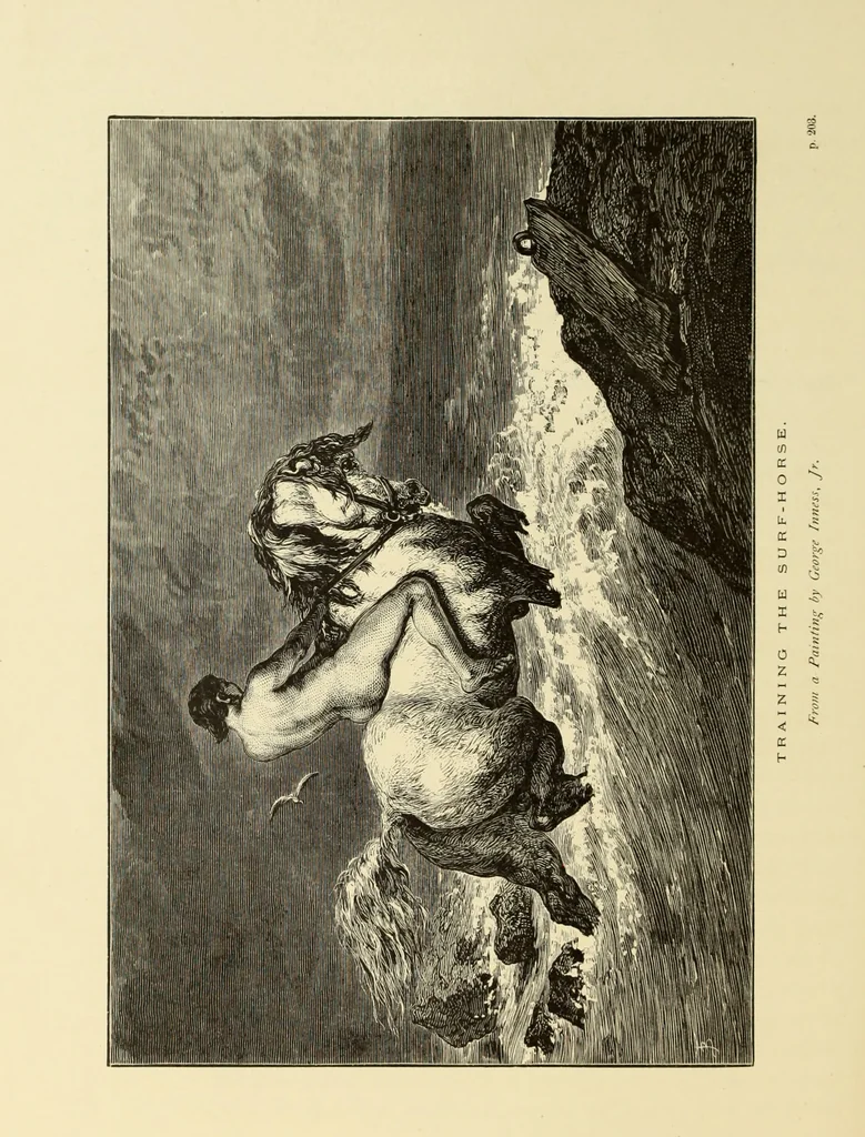 An illustration from American painters : with one hundred and four examples of their work engraved on wood, 1881, leaf 399