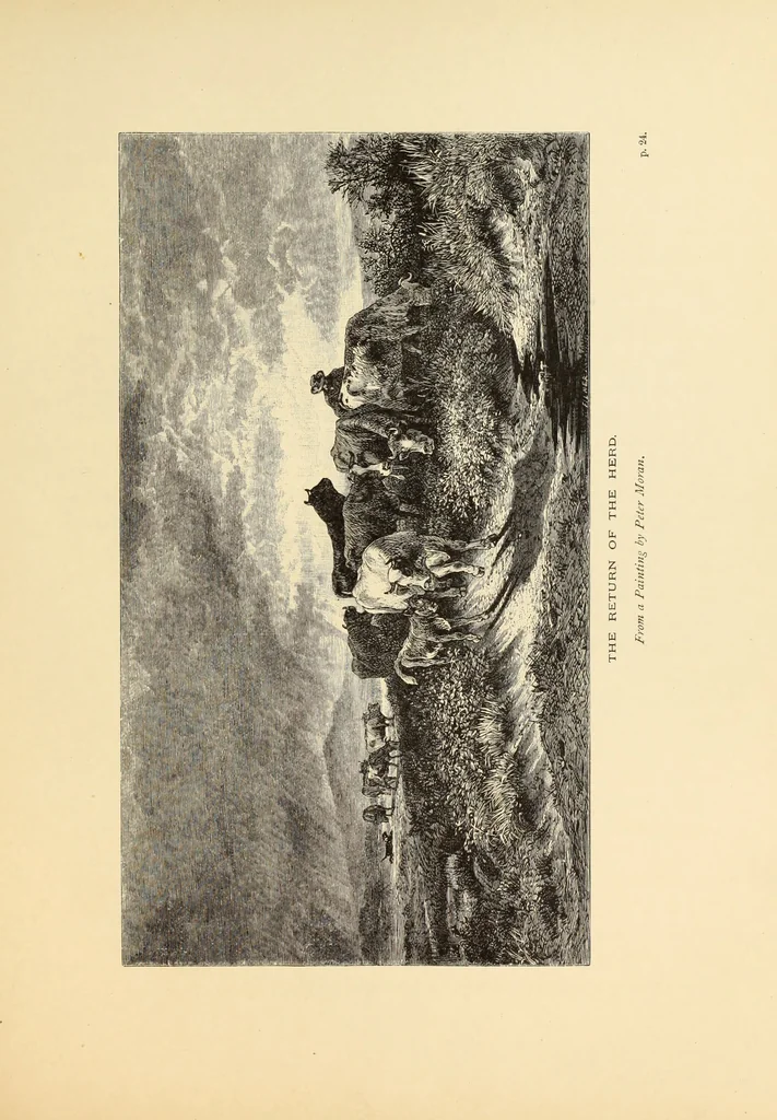 An illustration from American painters : with one hundred and four examples of their work engraved on wood, 1881, leaf 48
