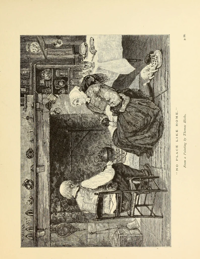 An illustration from American painters : with one hundred and four examples of their work engraved on wood, 1881, leaf 70