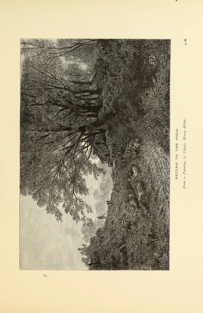 An illustration from American painters : with one hundred and four examples of their work engraved on wood, 1881, leaf 90