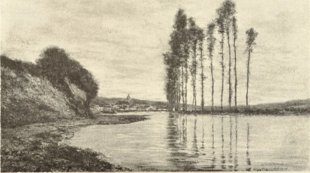 An illustration from American painting and its tradition : as represented by Inness, Wyant, Martin, Homer, La Farge, Whistler, Chase, Alexander, Sargent, 1919, leaf 106
