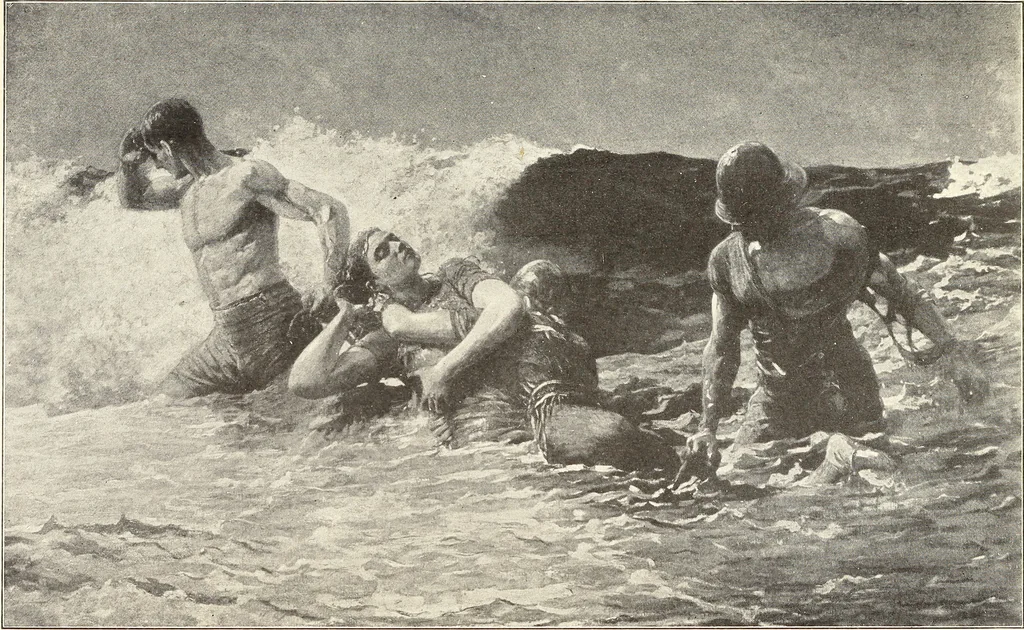 An illustration from American painting and its tradition : as represented by Inness, Wyant, Martin, Homer, La Farge, Whistler, Chase, Alexander, Sargent, 1919, leaf 134
