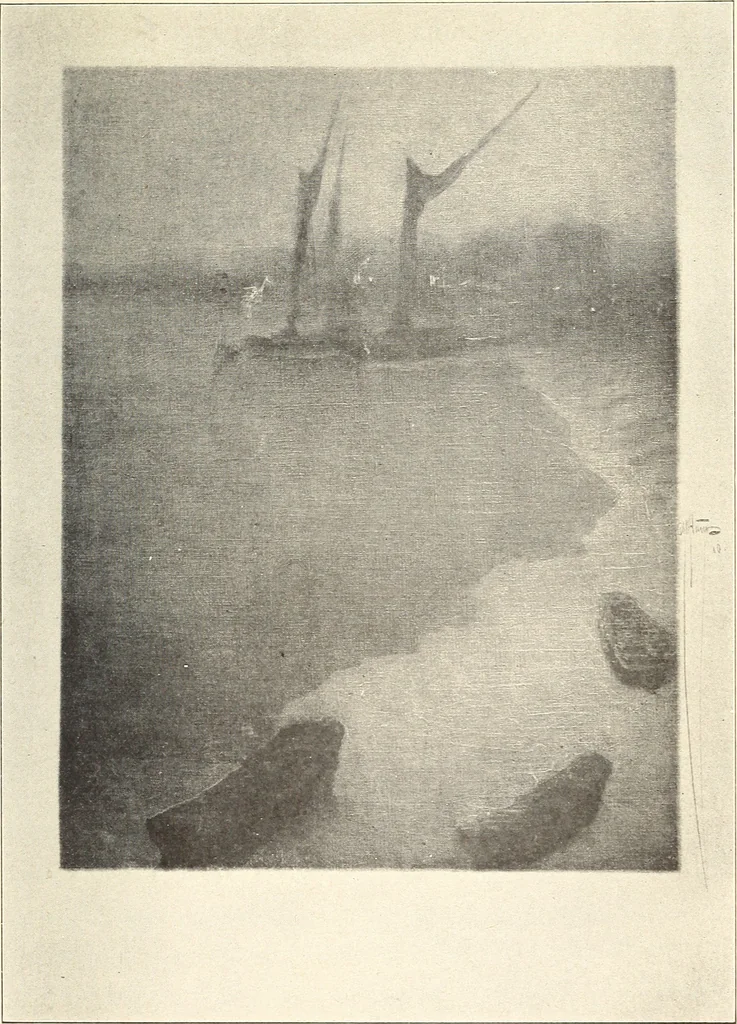 An illustration from American painting and its tradition : as represented by Inness, Wyant, Martin, Homer, La Farge, Whistler, Chase, Alexander, Sargent, 1919, leaf 202