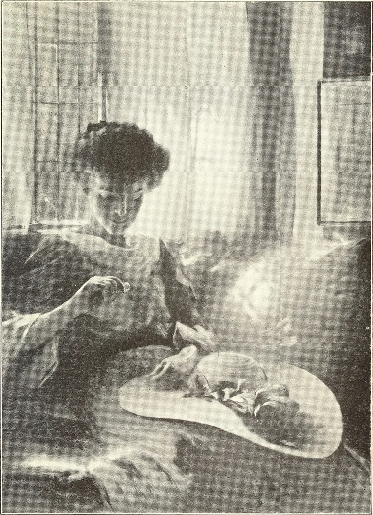 An illustration from American painting and its tradition : as represented by Inness, Wyant, Martin, Homer, La Farge, Whistler, Chase, Alexander, Sargent, 1919, leaf 286