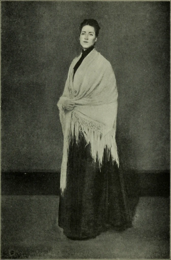 An illustration from American painting and its tradition, as represented by Inness, Wyant, Martin, Homer, La Farge, Wistler, Chase, Alexander, Sargent, 1919, leaf 250