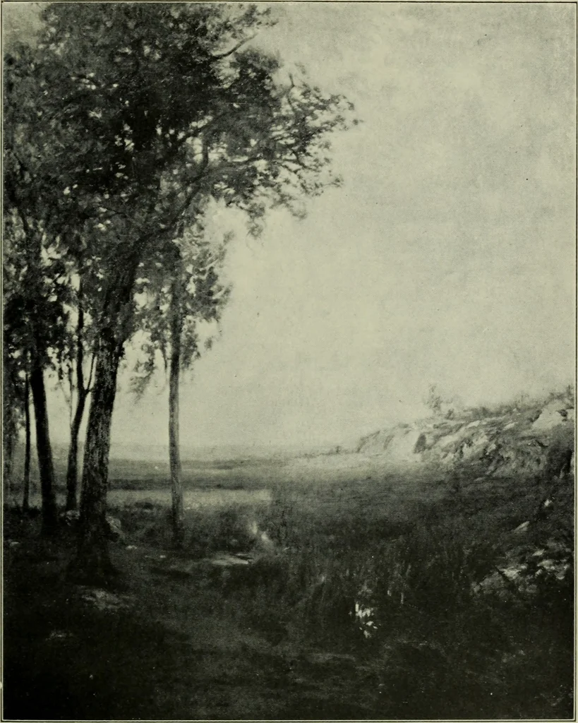 An illustration from American painting and its tradition, as represented by Inness, Wyant, Martin, Homer, La Farge, Wistler, Chase, Alexander, Sargent, 1919, leaf 80