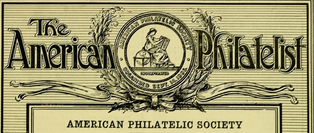 An illustration from The American philatelist, 1887, leaf 195
