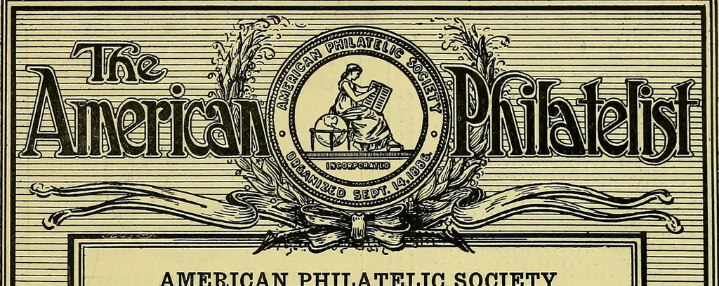 An illustration from The American philatelist, 1887, leaf 25