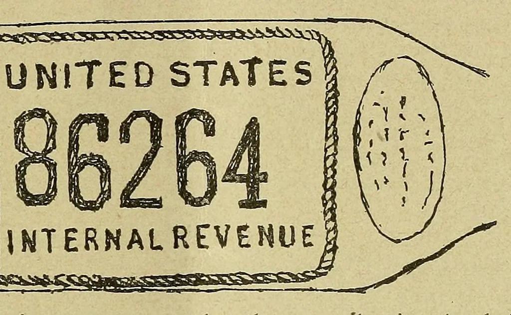 An illustration from The American philatelist, 1887, leaf 201