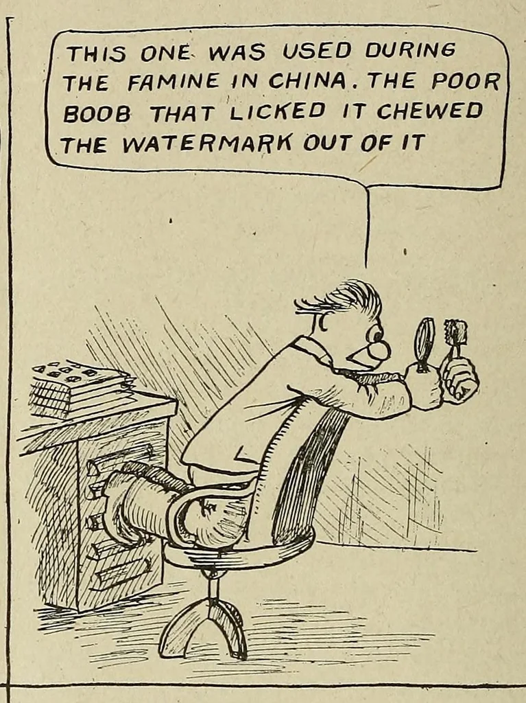 An illustration from The American philatelist, 1887, leaf 228