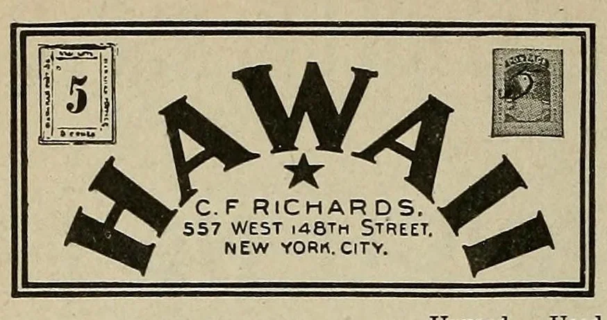 An illustration from The American philatelist, 1887, leaf 242