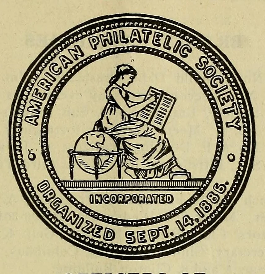 An illustration from The American philatelist, 1887, leaf 303