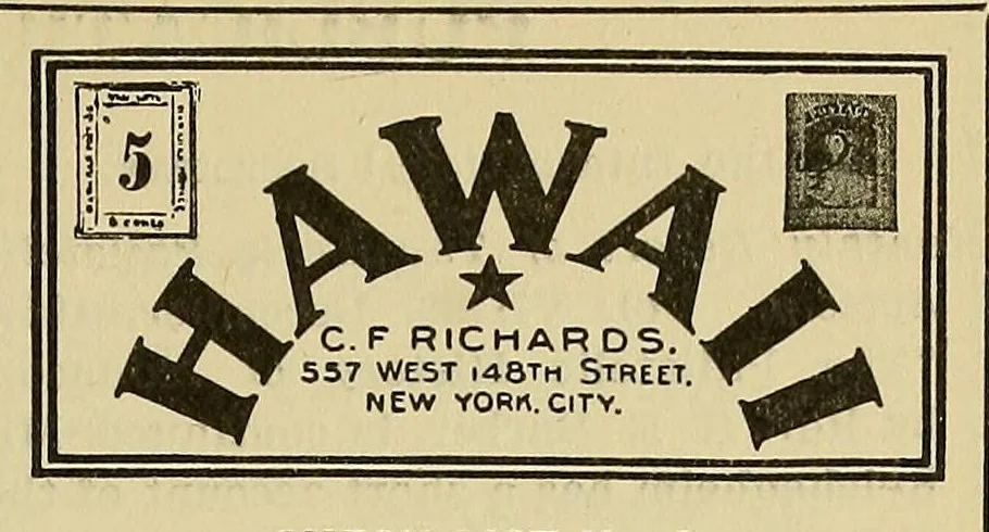 An illustration from The American philatelist, 1887, leaf 195