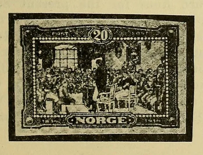 An illustration from The American philatelist, 1887, leaf 215