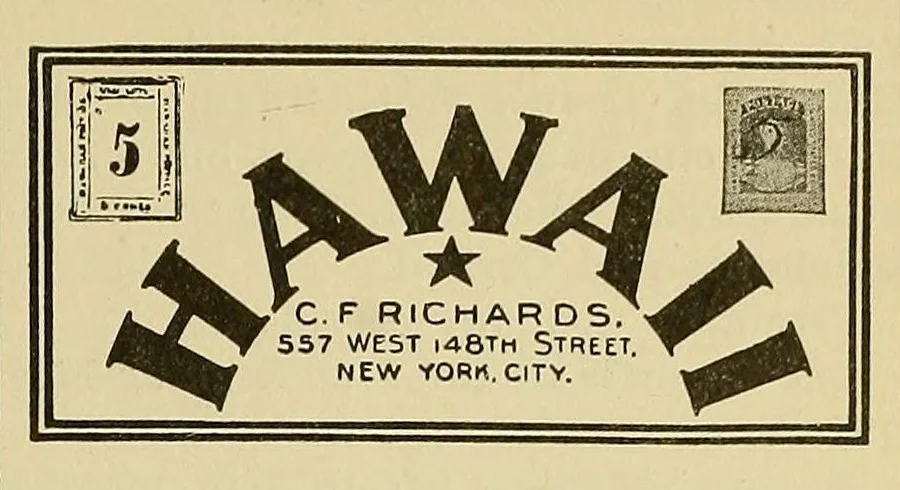 An illustration from The American philatelist, 1887, leaf 243