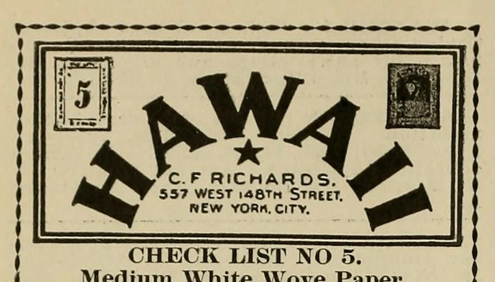 An illustration from The American philatelist, 1887, leaf 28