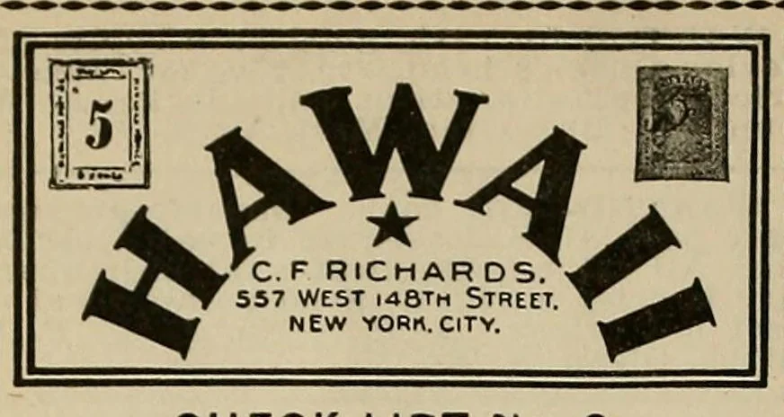 An illustration from The American philatelist, 1887, leaf 56