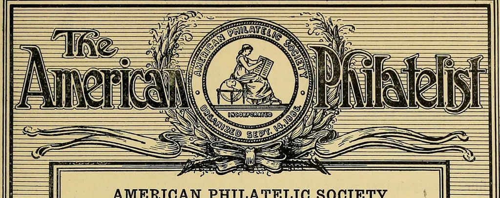 An illustration from The American philatelist, 1887, leaf 309