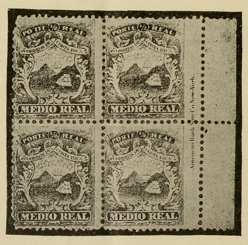 An illustration from The American philatelist, 1887, leaf 524