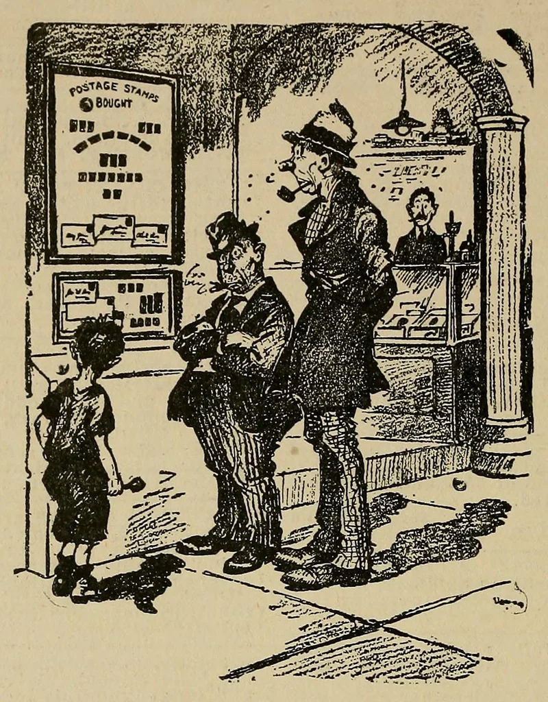 An illustration from The American philatelist, 1887, leaf 370