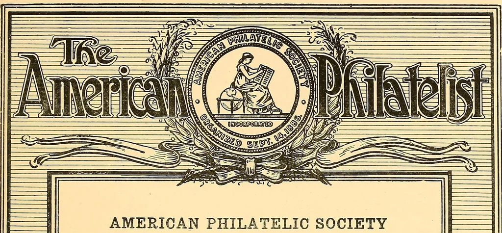 An illustration from The American philatelist, 1887, leaf 179