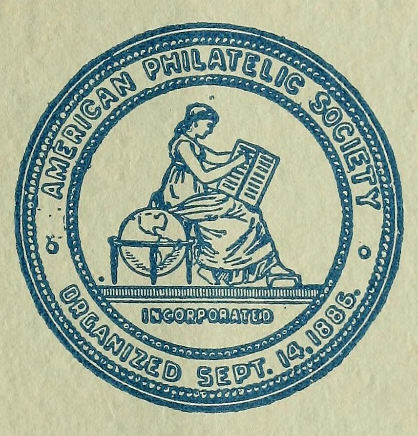 An illustration from The American philatelist, 1887, leaf 1
