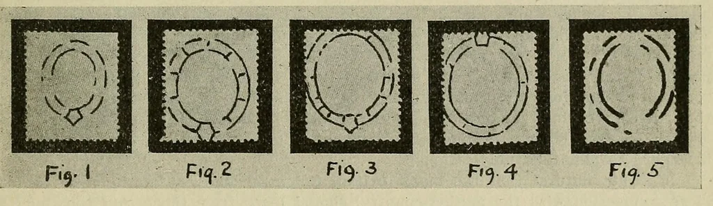 An illustration from The American philatelist, 1887, leaf 9