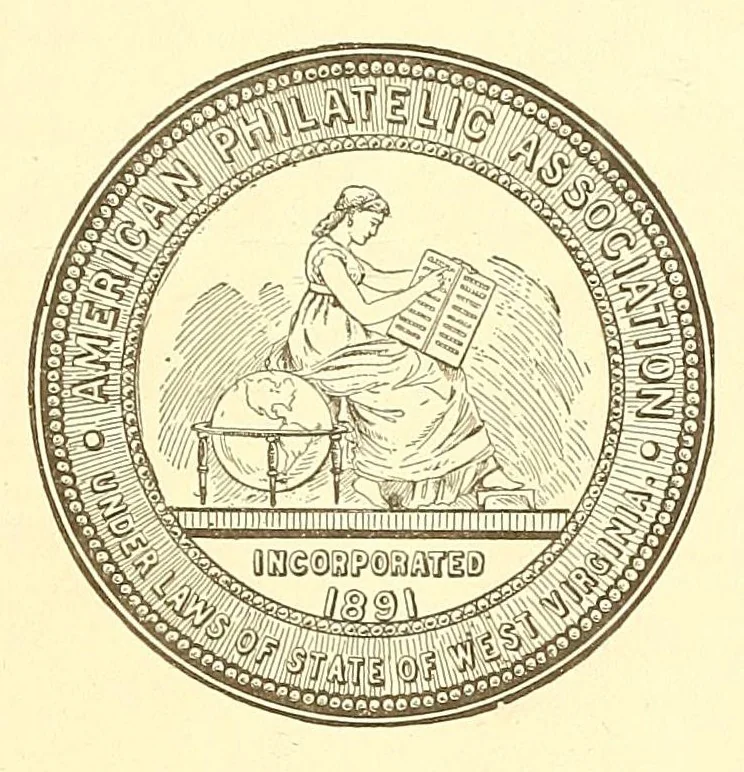 An illustration from The American philatelist, 1887, leaf 7