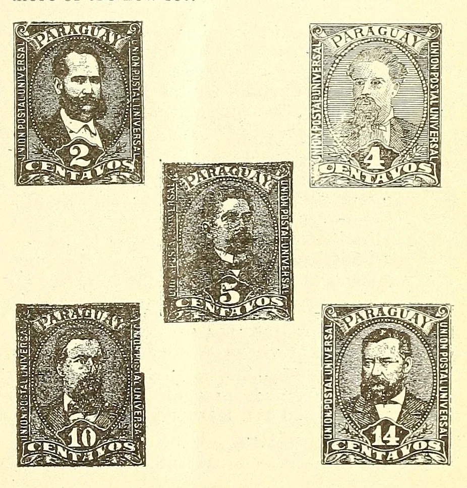 An illustration from The American philatelist, 1887, leaf 75