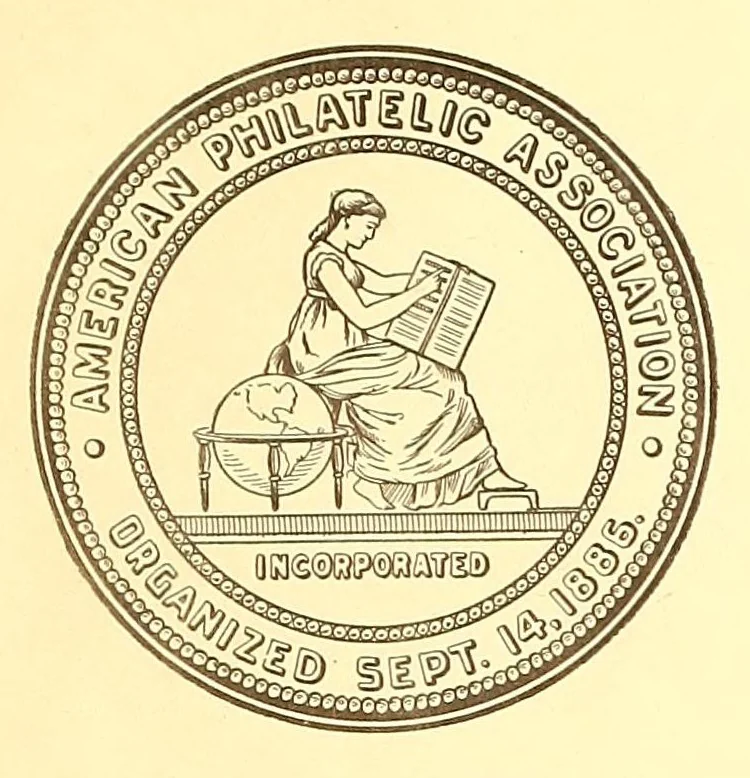 An illustration from The American philatelist, 1887, leaf 9