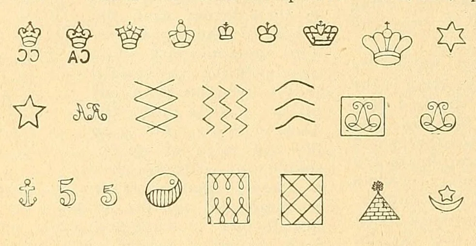 An illustration from The American philatelist, 1887, leaf 28