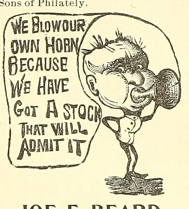 An illustration from The American philatelist, 1887, leaf 147