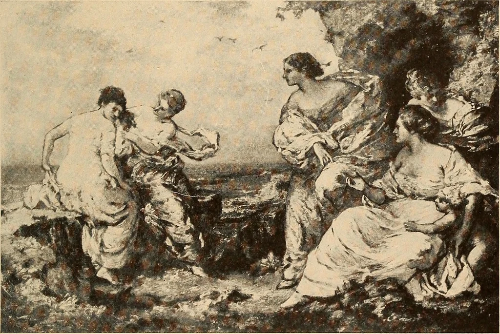 An illustration from American pictures and their painters, 1917, leaf 354
