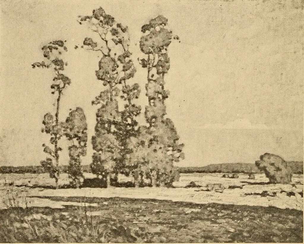 An illustration from American pictures and their painters, 1917, leaf 401